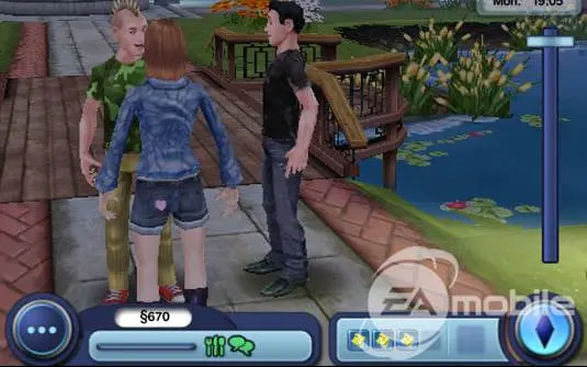 Jogo 'The sims 3' para o iPhone (na imagem acima) e para o PC foi eleito o jogo mais amigável dos animais em 2009. (Foto: Divulgação/G1) 