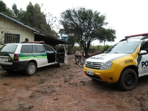 PM flagrou rinha ainda no início em propriedade rural de Iporã (Foto: Divulgação/PM Ambiental)
