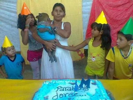 Família fez uma festa para a capivara há alguns dias - Foto: Divulgação