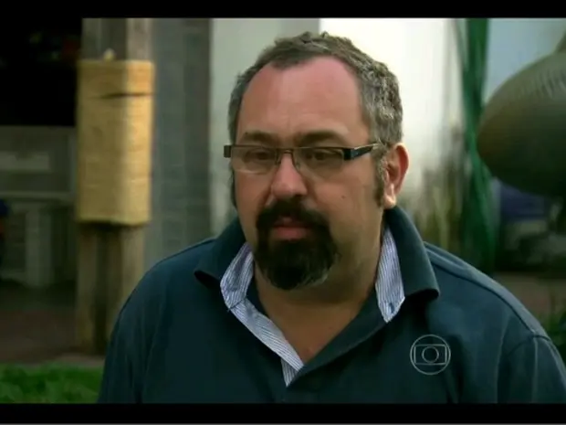 Luiz Scalea foi um dos ativistas que invadiu o Instituto Royal (Foto: Encontro com Fátima Bernardes/TV Globo)