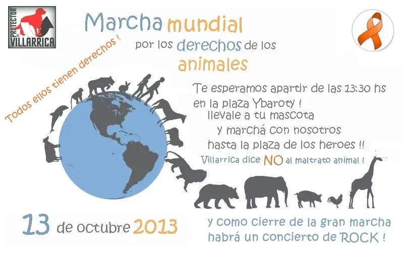 A ONG paraguaia marchará em defesa dos animais. (Foto: Reprodução)